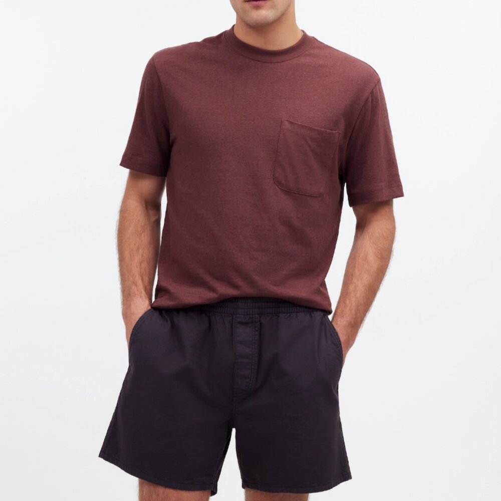 NWT Madewell Cotton-Hemp Blend Everywear Shorts